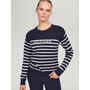 Kép 1/5 - Tommy Hilfiger csíkos női pulóver 